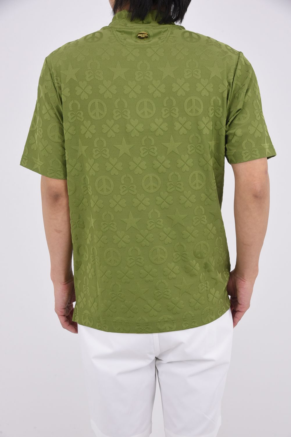 【26SS】 IMPERIAL JACQUARD MOCK TEE / モノグラムパターンジャカード パッチポケット モックネックTシャツ (カーキ)