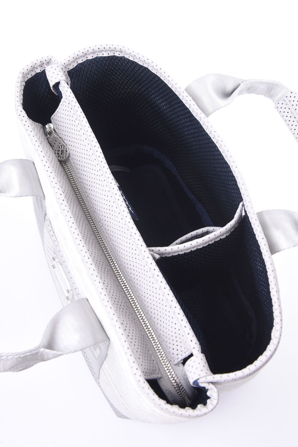 【26SS】 BORDER PILE PARTITION TOTE BAG / ボーダーパイル生地 パーテーショントートバッグ (グレー)