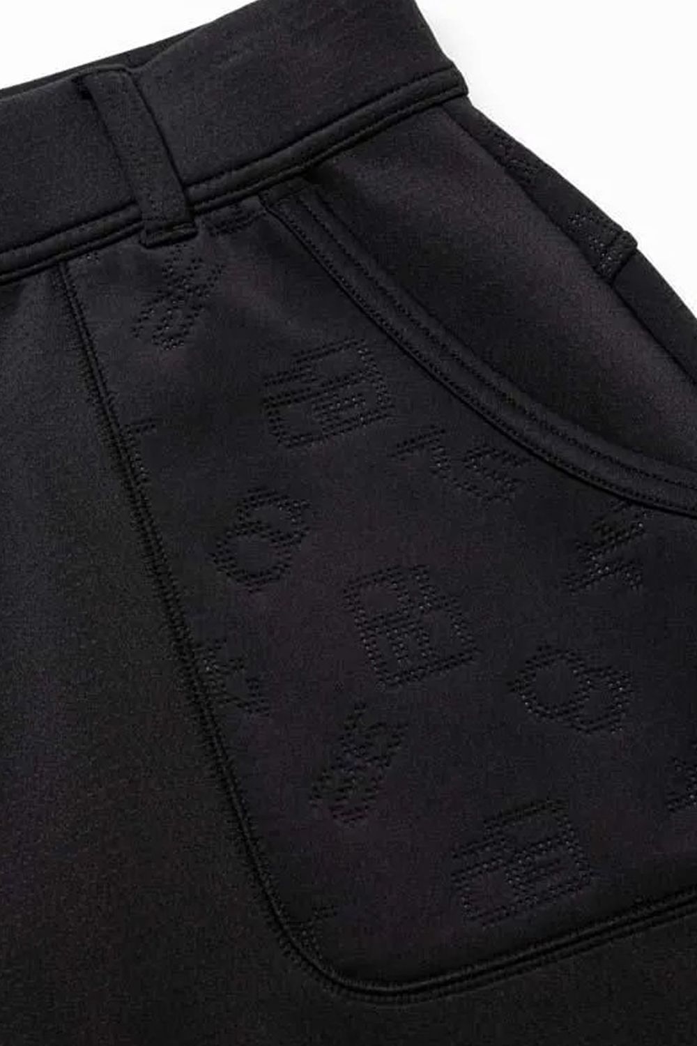 【26AW】【レディース】 DOUBLE MESH KNIT SKIRT / メッシュジャカード ダンボールニット スカート (ブラック)*