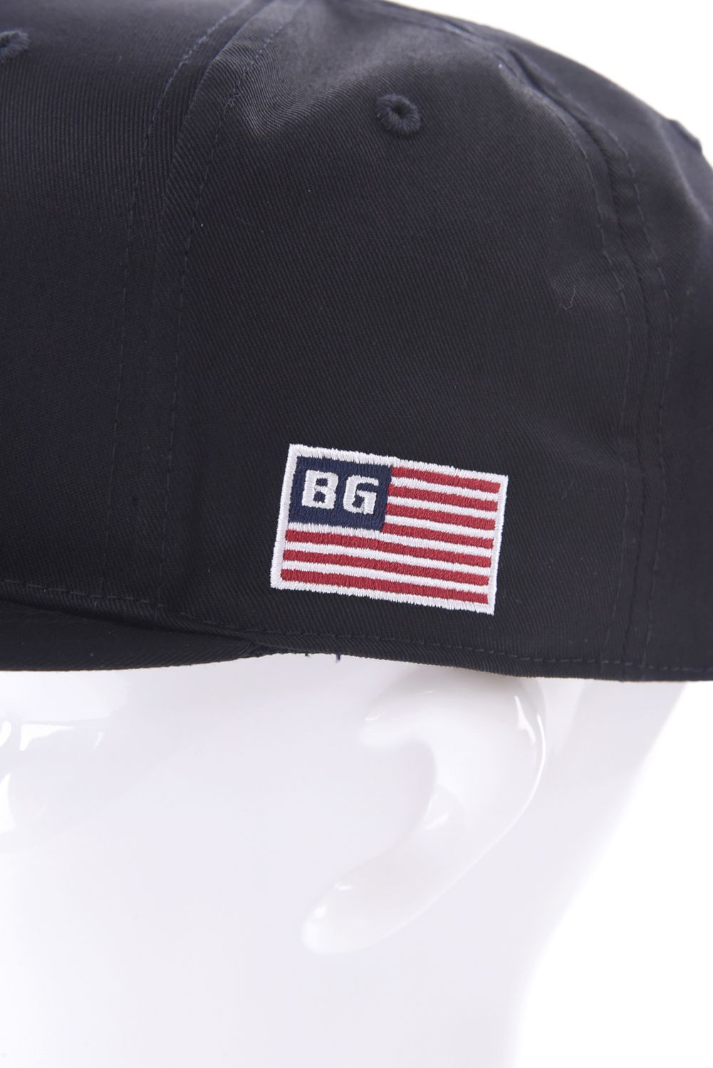 【26SS】 MEN’S BG LOGO FLAT VISOR CAP / BGロゴ フラットキャップ (ブラック)
