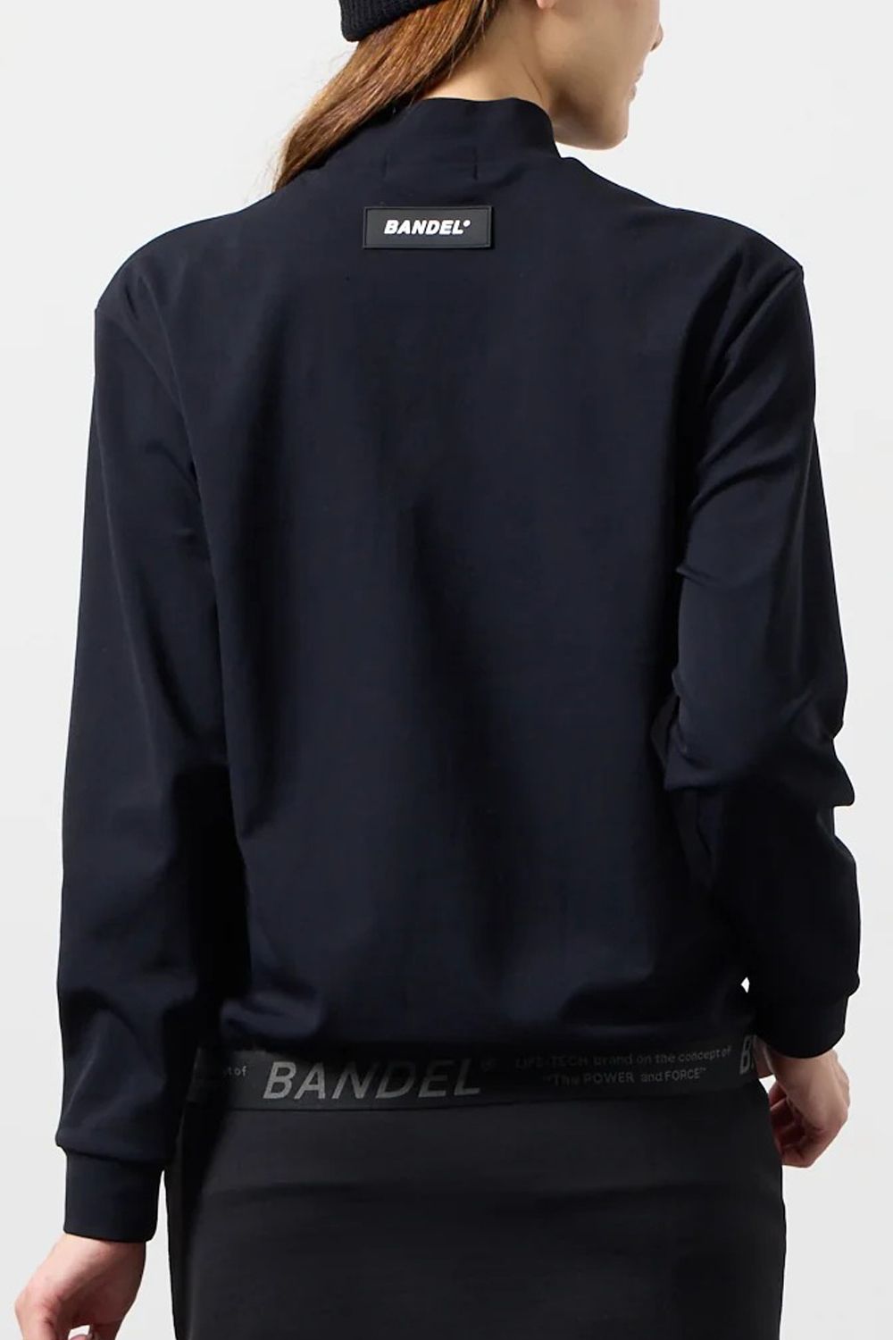 【26AW】 【レディース】 HEM TAPE LONG SLEEVE MOCK NECK / ヘムテープ ロングスリーブ モックネック (ブラック)