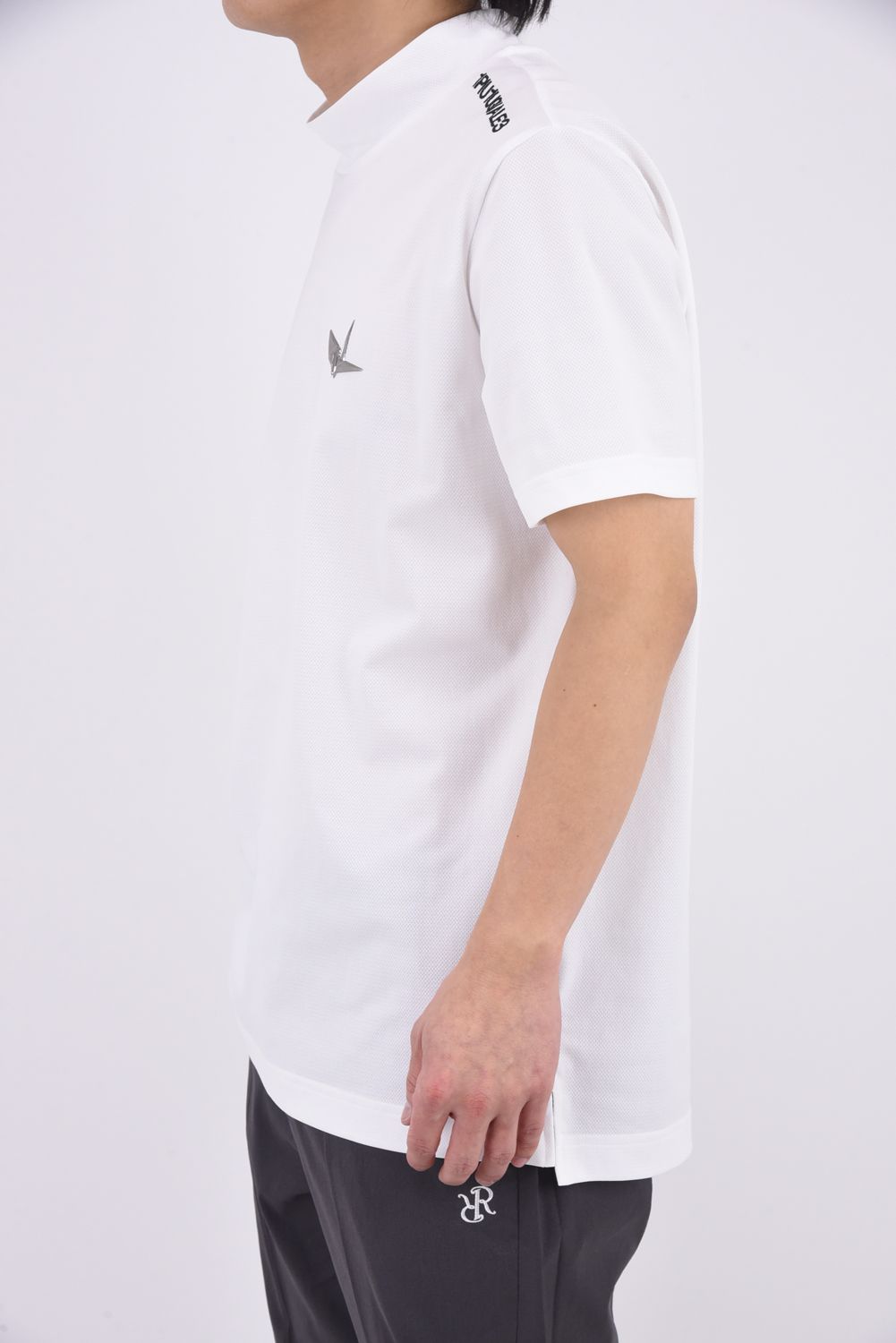 【26SS】 ICE LUXE MOCK NECK  / 接触冷感 モックネックTシャツ (ホワイト)