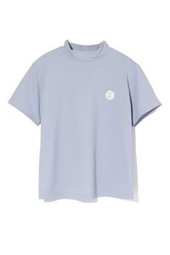 【26SS】【レディース】 DOT MESH MOCK TEE / ドットメッシュ モックネックTシャツ (ブルーグレー)