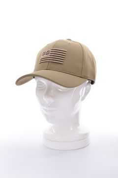 【26AW】 MEN’S BG FLAG CAP / フラッグモチーフ刺繍 キャップ (ベージュ)