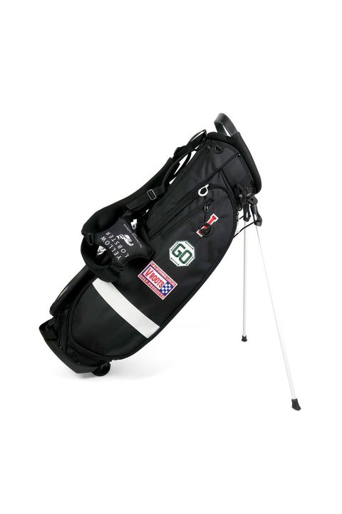 【銀行振込・代金引換不可】【返品・交換不可】 STAND CADDY BAG /  オリジナルワッペン スタンド式キャディバッグ ハンティントンブラック