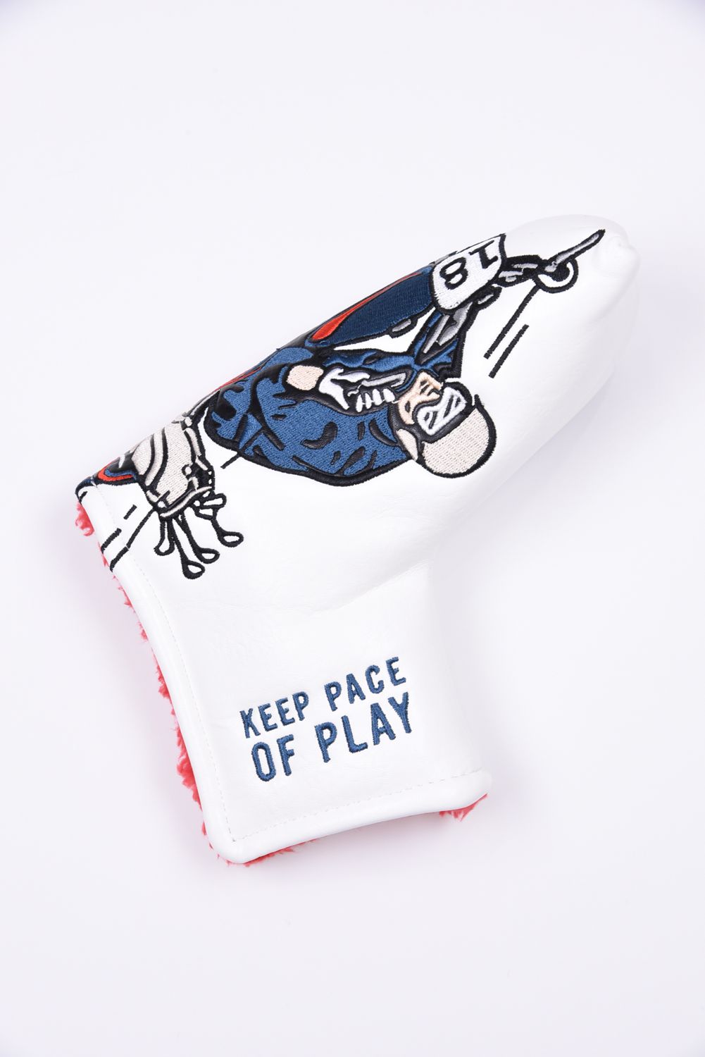 【26AW】【CAPSULE COLLECTION】 SIDECAR BLADE COVER / サイドカー刺繍入り ピンタイプ パターカバー (ホワイト)