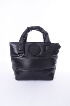 【プレゼント好適品】 BATTING MINI BAG / ロゴ ナイロン トートバッグ ブラック