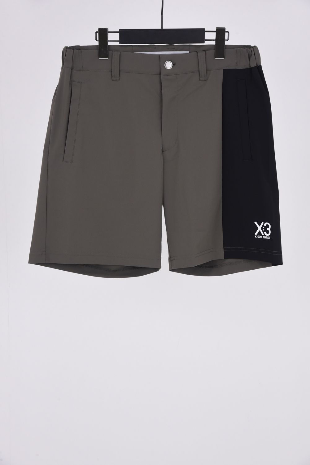 【26SS】 VERTICAL BICOLOR SHORTS / バイカラー ショートパンツ (チャコール)