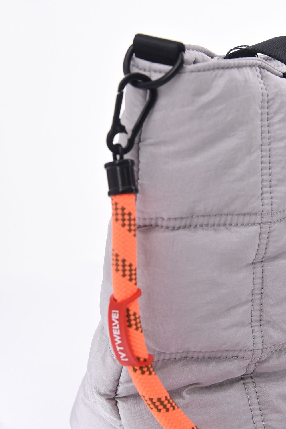 QUILT CART BAG / キルティング ロープショルダー付きカートバッグ (グレー)