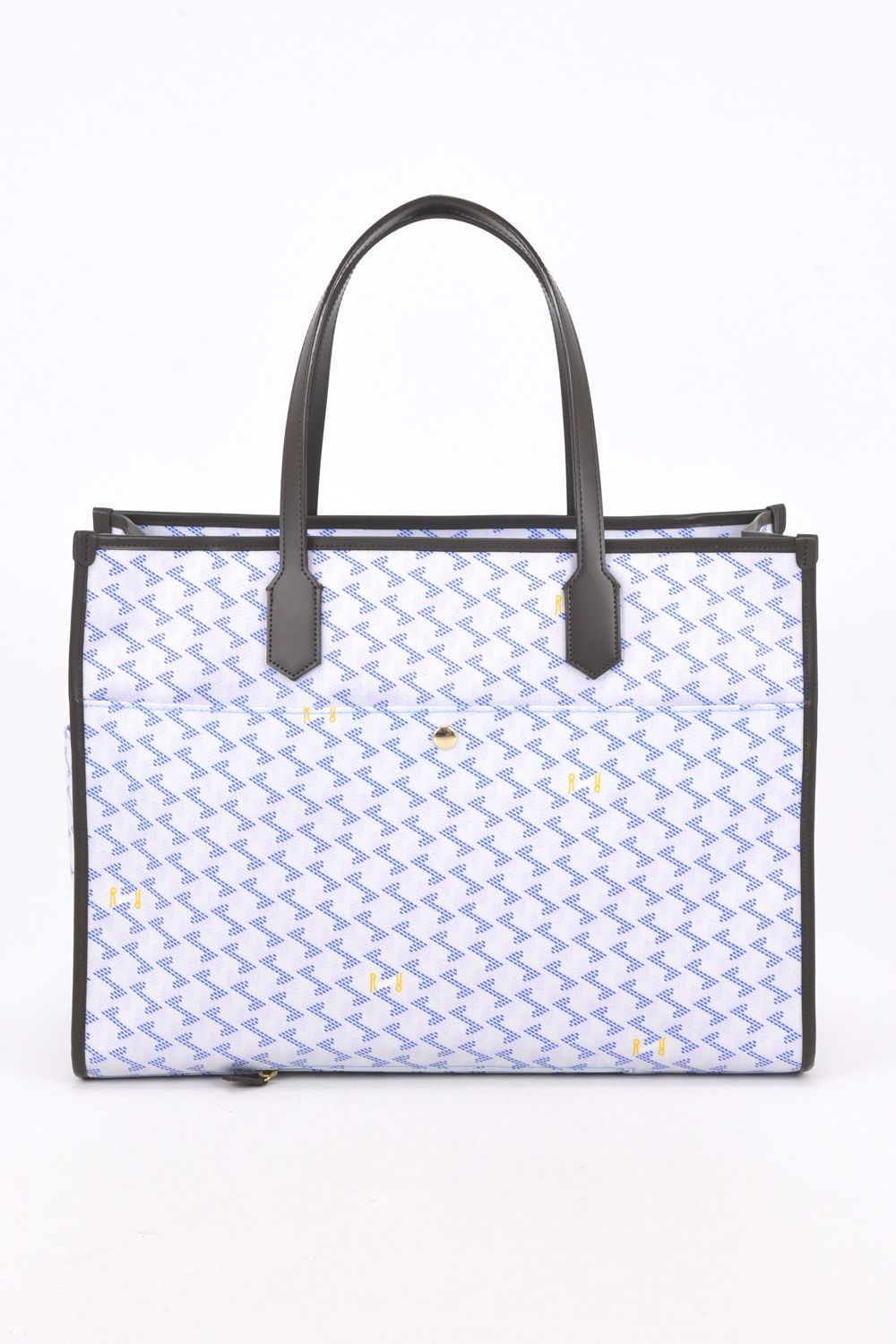 【26SS】  LANIUS SQUARE BIG (ラニウス スクエア ビッグ) / ブランドオリジナルテキスタイル ボストンバッグ （アクア）*