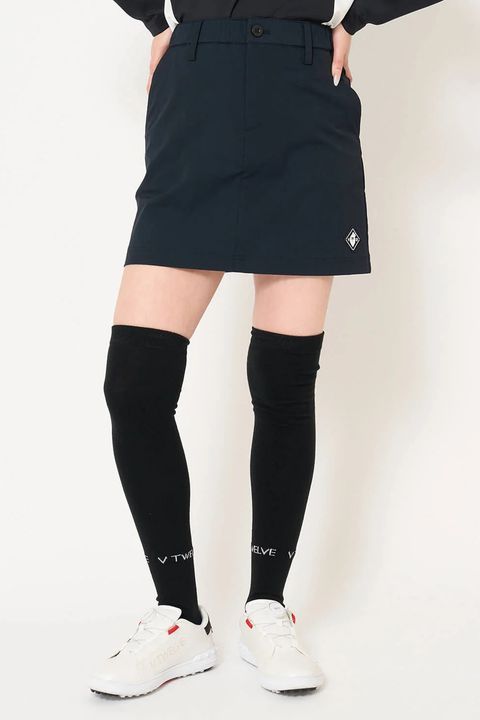 【26AW】【レディース】 MOLD LOGO SKIRT / 高撥水生地 バックロゴ ナイロンスカート (ブラック)