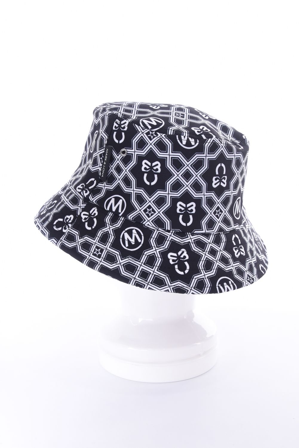 【26SS】 DOMINANT BUCKET HAT / ジオメトリックパターン総柄 バケットハット (ブラック)