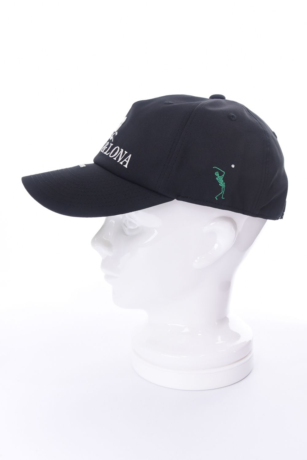 【26SS】 IRON SKULL CRYSTAL ACCENT CAP / アイアンスカル ブランドロゴ刺繍 ベースボールキャップ (ブラック)