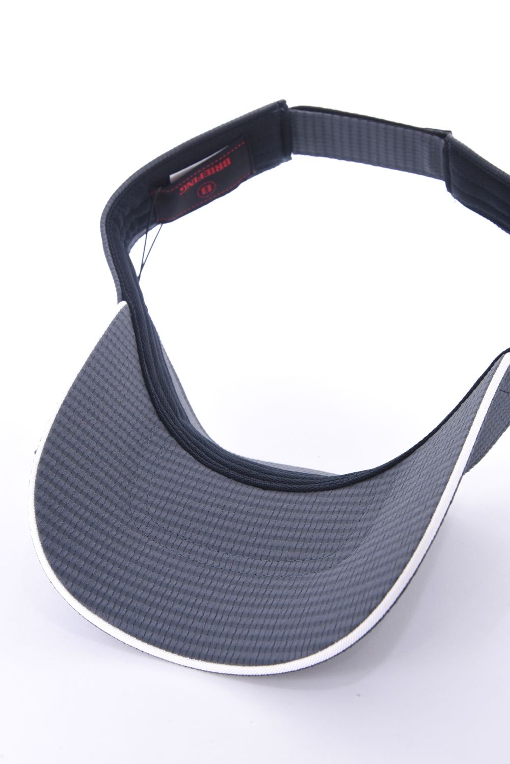 【26SS】 MEN’S SEERSUCKER VISOR / シアサッカー ダイヤモンドロゴ サンバイザー (チャコール)
