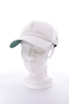 【26SS】 IRON SKULL CRYSTAL ACCENT CAP / アイアンスカル ブランドロゴ刺繍 ベースボールキャップ (アイボリー)