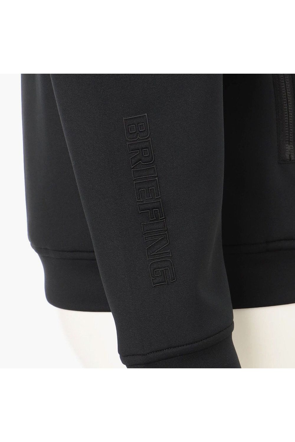 【26AW】【レディース】 WOMEN’S STITCHED 3D LOGO PARKA / ストレッチジャージ 3Dステッチロゴ ジップアップパーカー (ブラック)