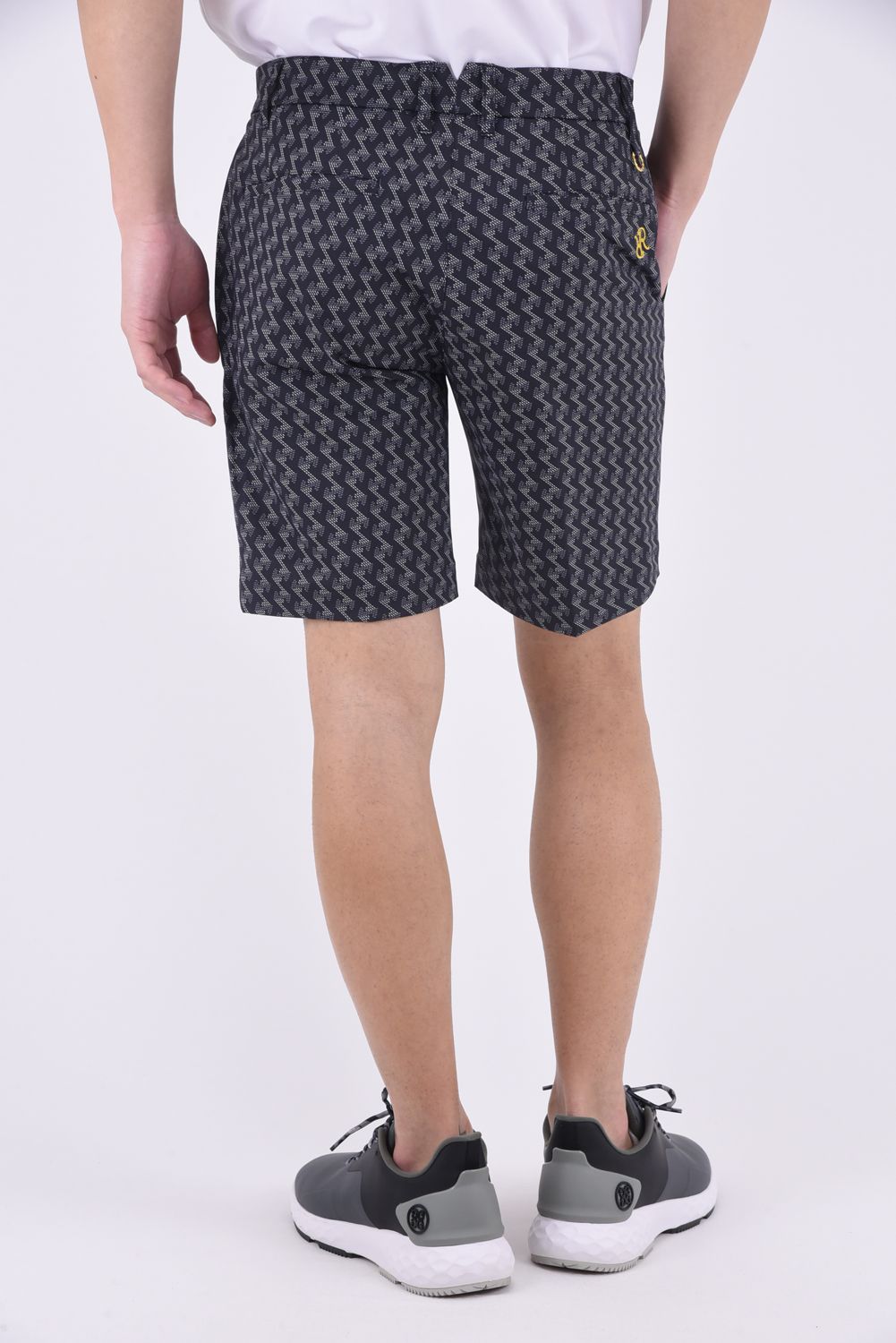 MENS GM PRINT SHORTS / GM プリント ショートパンツ (ブラック)