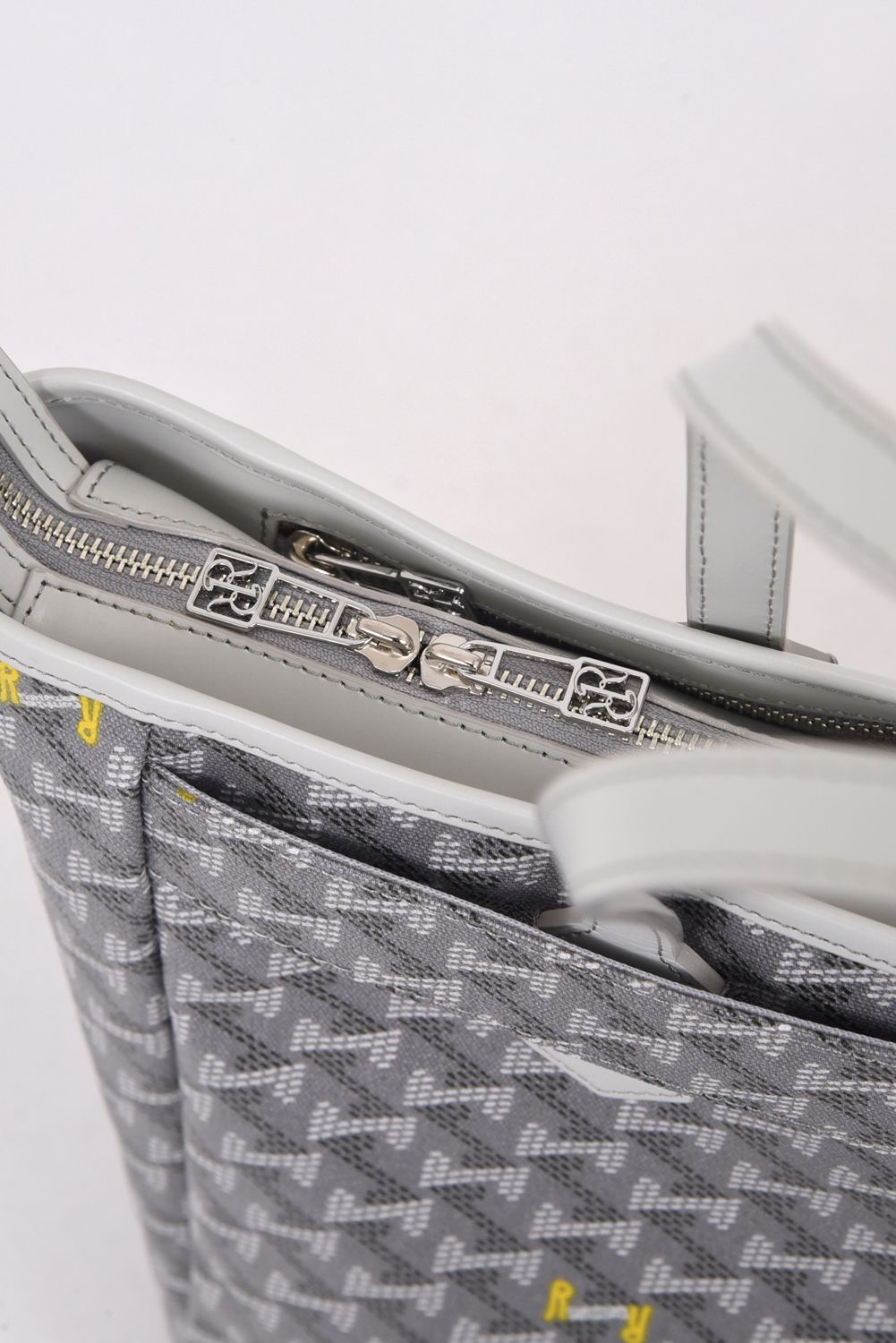 LANIUS BIZ (ラニウス ビズ) / ブランドオリジナルテキスタイル ビジネストートバッグ (シルバーグレー)*