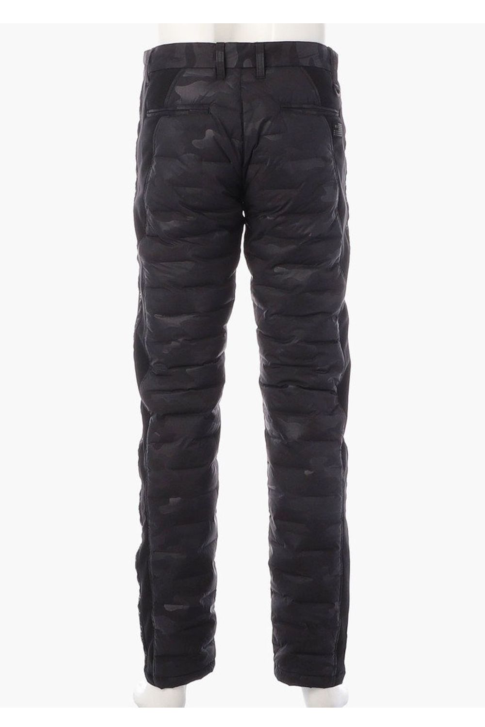 【25AW】 MEN'S HYBRID DOWN PANTS / ストレッチタフタ ダイヤモンドロゴ ハイブリッドダウンパンツ (ブラック/カモ)