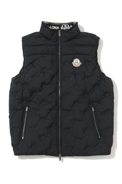 【2025AW】 SYNK SEAMLESS DOWN VEST / シームレスキルティング ダウンベスト (ブラック)