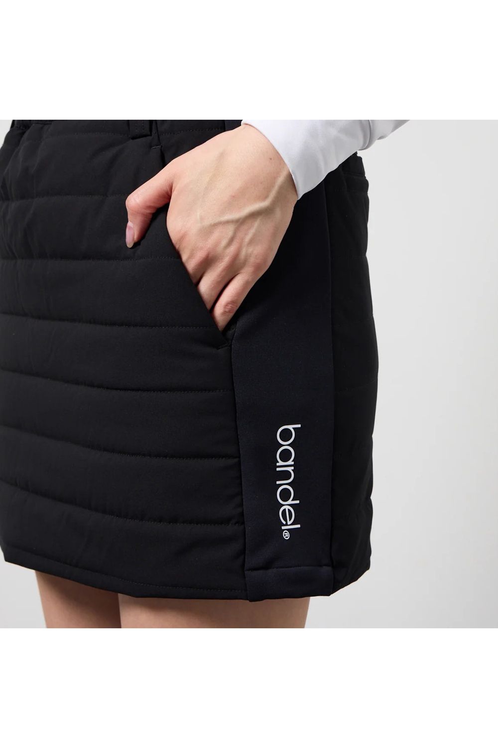 【26AW】【レディース】 HYBRID PUFF SKIRT / ハイブリッド パファースカート (ブラック)