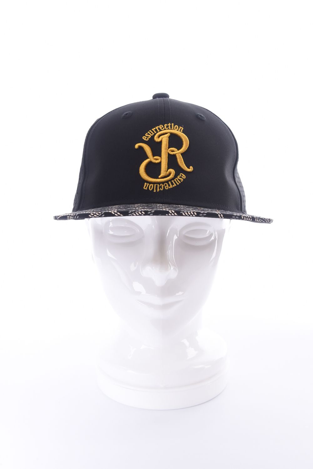 【26SS】 GM BRIM PUNCHING MESH CAP FLAT / パンチングメッシュ フラットキャップ (ブラック)