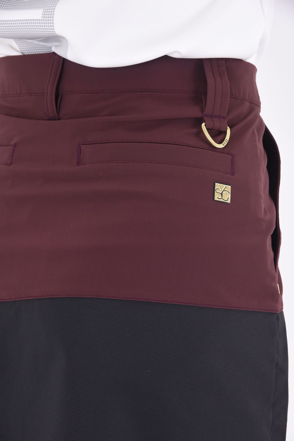 【レディース】CARVICO STRETCH PLEATS SKIRT / カルビコ生地 ストレッチ プリーツスカート (バーガンディ)*