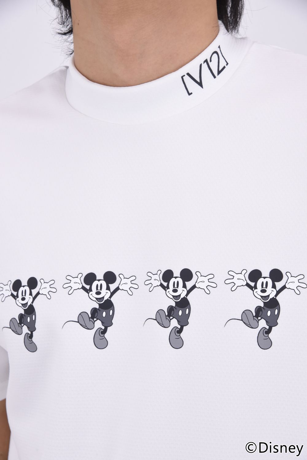 【26SS】 FUNNY MOCK / ディズニーコレクション モックネックTシャツ (ホワイト)