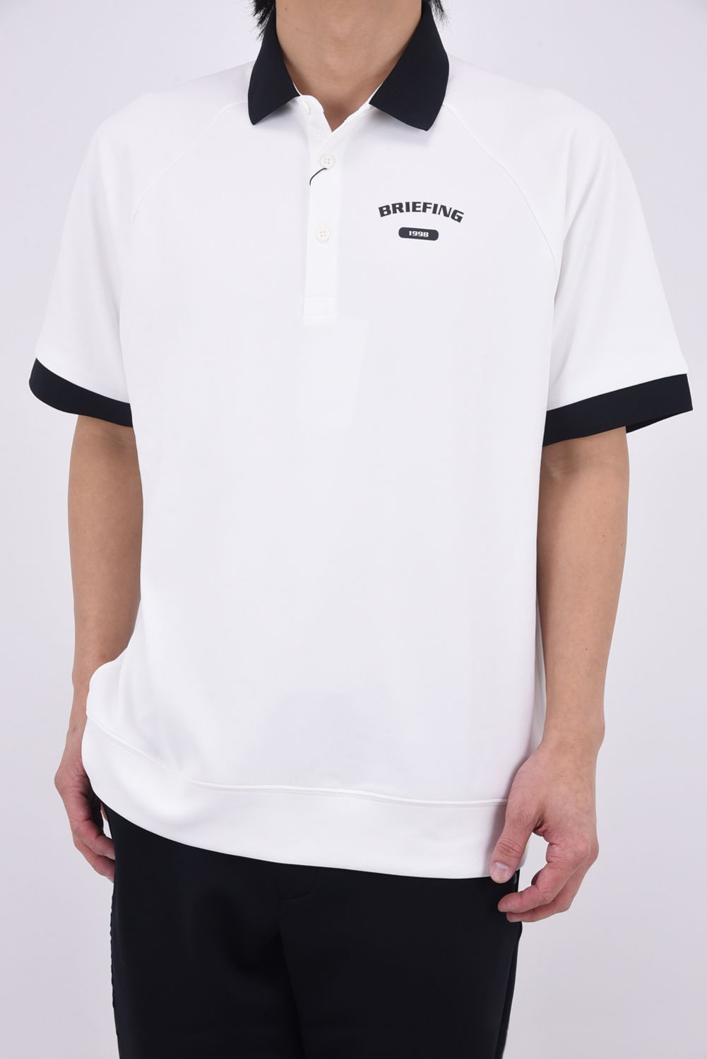 BRIEFING ホワイト ポロシャツ BRIEFING GOLF（ブリーフィングゴルフ） セール20%OFF 日本正規品