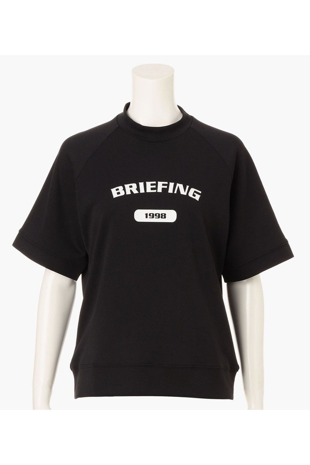 【26SS】【レディース】 WOMEN’S COLLEGE LOGO HIGHNECK / カレッジロゴ リラックスフィット モックネックTシャツ (ブラック)