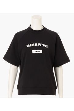 【26SS】【レディース】 WOMEN’S COLLEGE LOGO HIGHNECK / カレッジロゴ リラックスフィット モックネックTシャツ (ブラック)