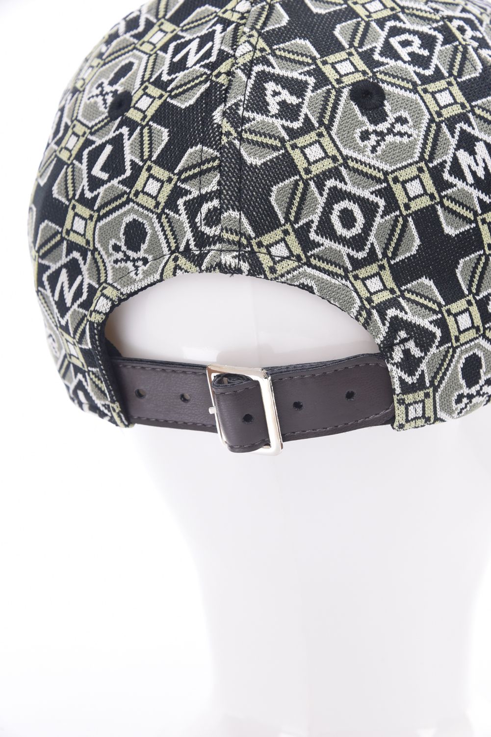 ROSETTE JACQUARD JERSEY CAP / ジオメトリックパターン ベースボールキャップ (カーキ)