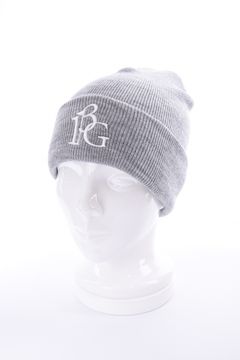 【26AW】 CUFFED KNIT BEANIE 113G LOGO / 113Gロゴ刺繍 アクリルニットキャップ (グレー)