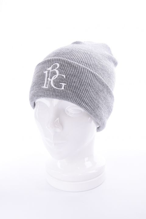 【26AW】 CUFFED KNIT BEANIE 113G LOGO / 113Gロゴ刺繍 アクリルニットキャップ (グレー)