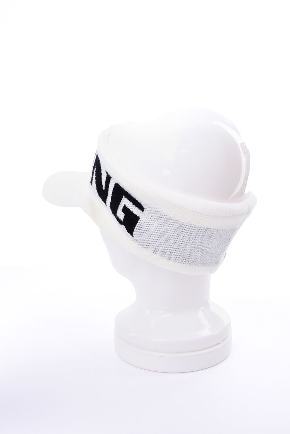 【26AW】 MEN’S KNIT VISOR / ブランドロゴ ニットサンバイザー (ホワイト)