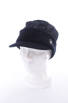 MS WR WOOL KNIT WORK CAP / ブランドロゴジャカード ニットワークキャップ (ブラック)