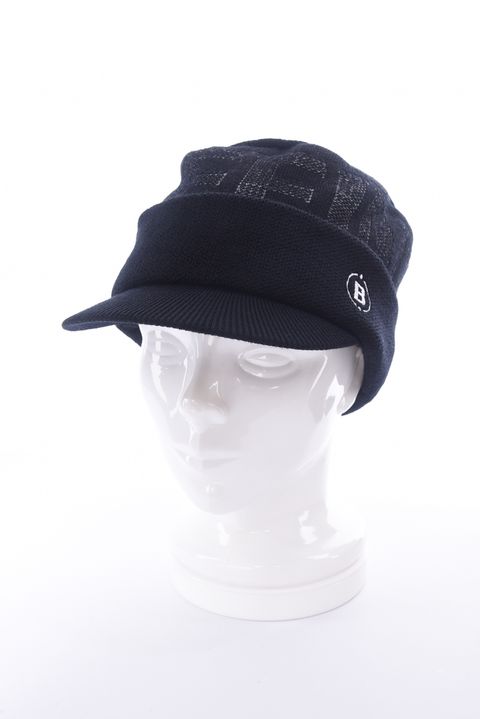 MS WR WOOL KNIT WORK CAP / ブランドロゴジャカード ニットワークキャップ (ブラック)