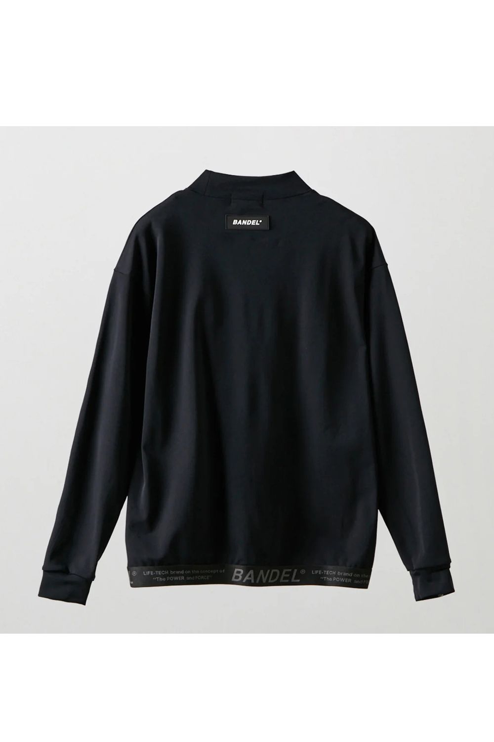 【26AW】 HEM TAPE LONG SLEEVE MOCK NECK / ヘムテープ ロングスリーブ モックネック (ブラック)