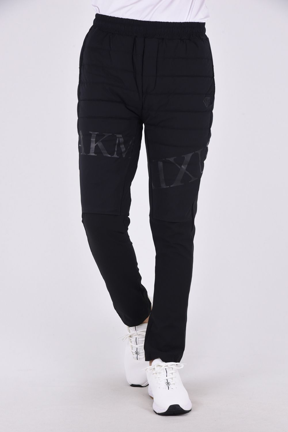 LUXEAKMPLUS - BATTING LOGO PANTS / ロゴ パデッド ドッキングパンツ