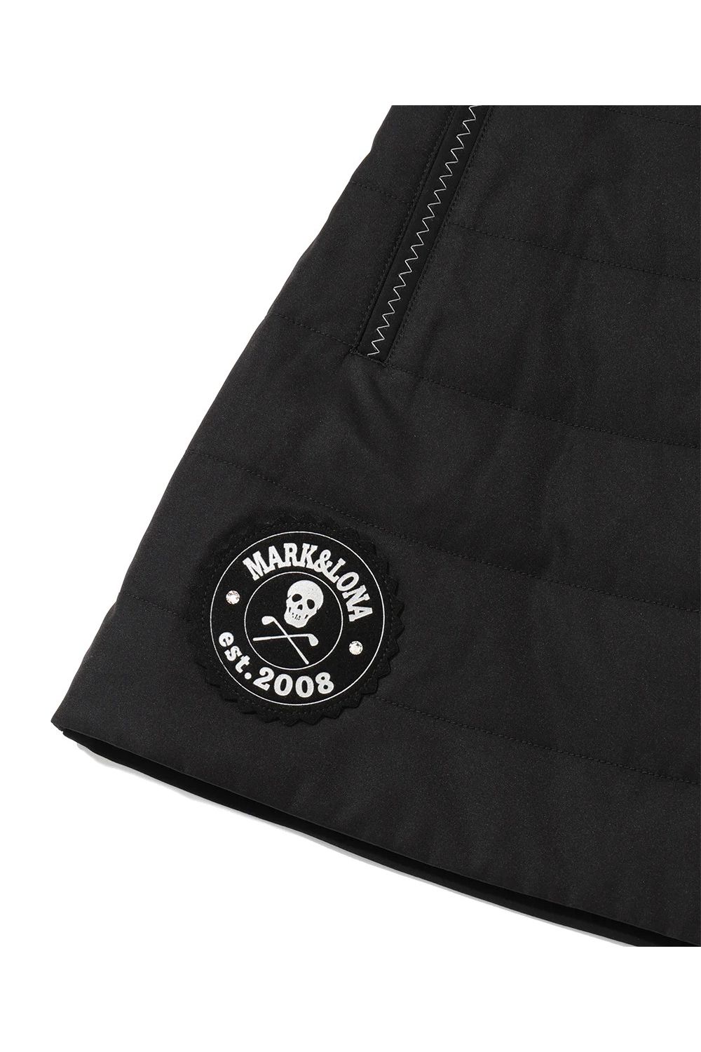 【26AW】【レディース】 ÉLAN HYBRID SKIRT / ボンディング素材&中綿素材 ハイブリッドスカート (インナーパンツ無し) (ブラック)
