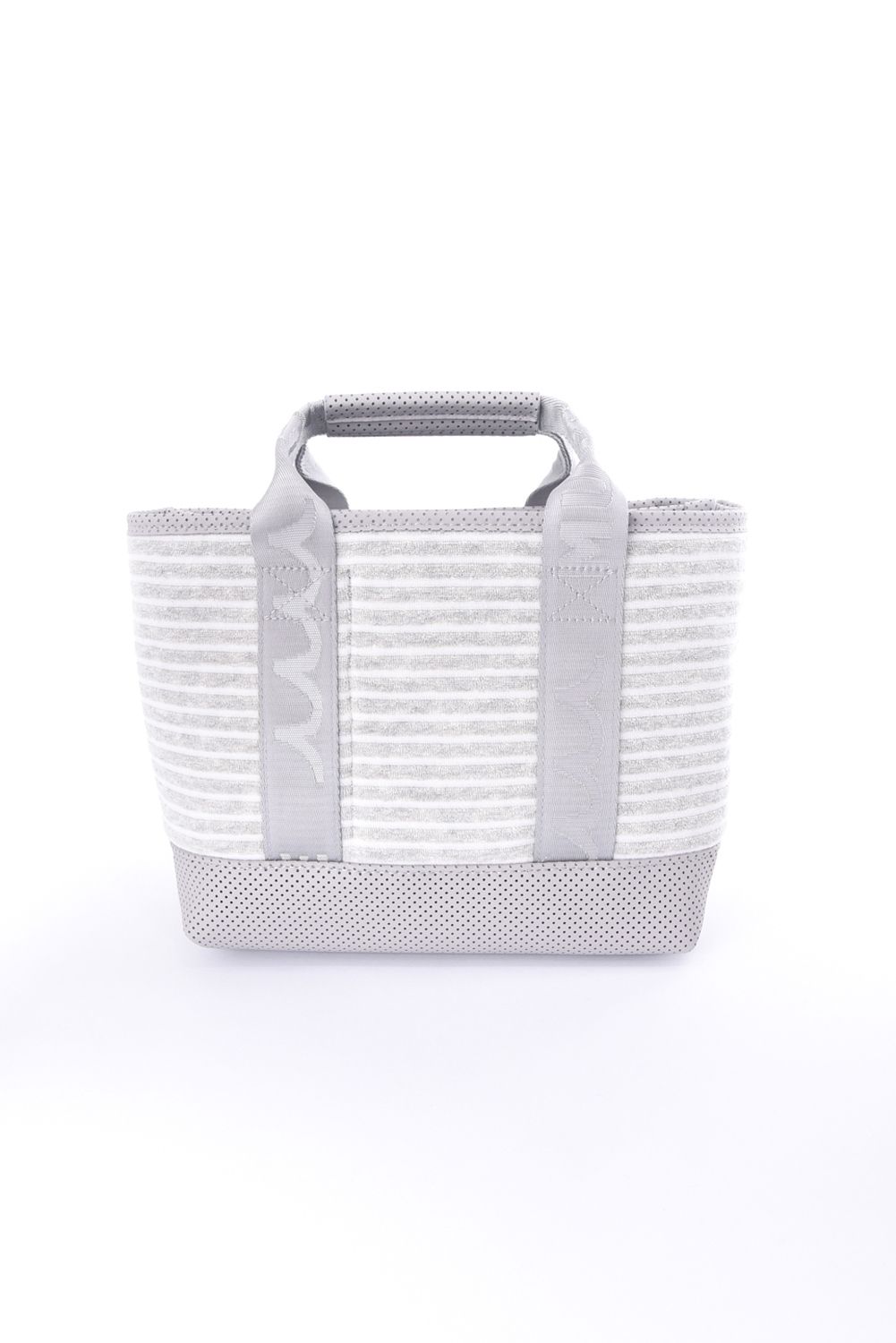 【26SS】 BORDER PILE PARTITION TOTE BAG / ボーダーパイル生地 パーテーショントートバッグ (グレー)