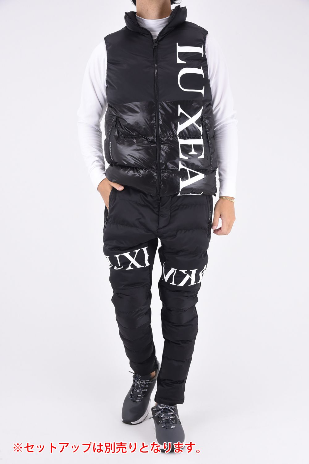BATTING LOGO PANTS / バッテイング ロゴ ロングパンツ (ブラック)