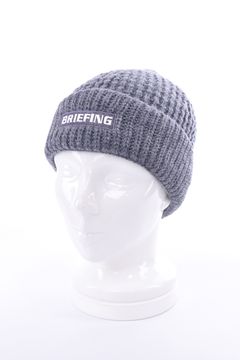 【26AW】 MEN’S WR WOOL KNIT BEANIE / ブランドロゴパッチ リブ編みニットビーニー (グレー)
