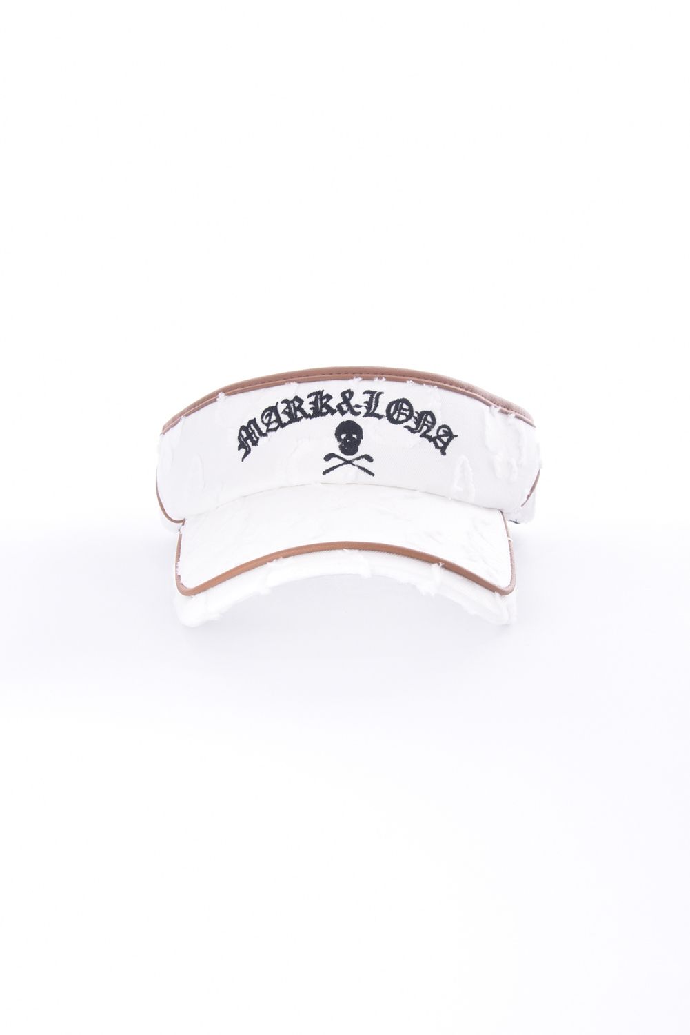 【2026SS 木村拓哉さん着用 VOL.6】 IMPERIAL CUT JACQUARD VISOR / 3Dモノグラム生地 レザーパイピング サンバイザー (ホワイト)