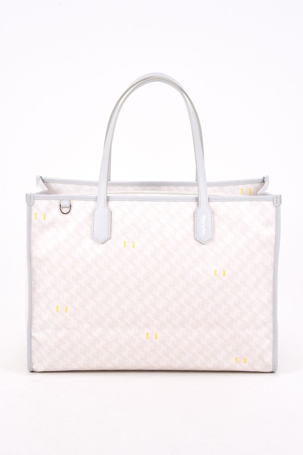 【26SS】  LANIUS SQUARE BIG (ラニウス スクエア ビッグ) / ブランドオリジナルテキスタイル ボストンバッグ （モノホワイト）*