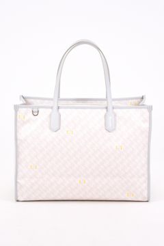 【26SS】  LANIUS SQUARE BIG (ラニウス スクエア ビッグ) / ブランドオリジナルテキスタイル ボストンバッグ （モノホワイト）*