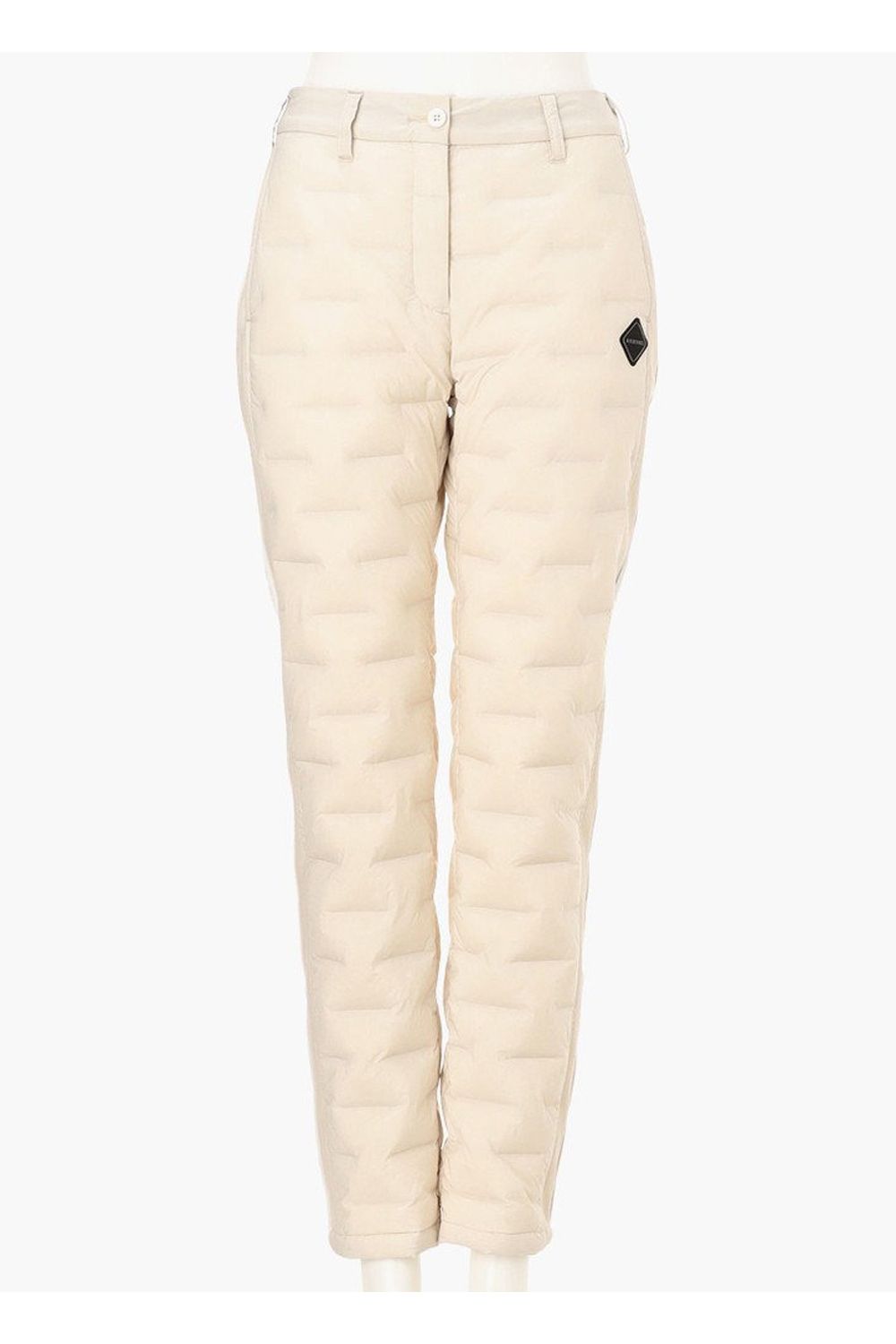 【25AW】【レディース】 WOMEN'S HYBRID DOWN PANTS / ストレッチタフタ ダイヤモンドロゴ ハイブリッドダウンパンツ (ベージュ)