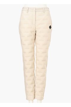 【25AW】【レディース】 WOMEN'S HYBRID DOWN PANTS / ストレッチタフタ ダイヤモンドロゴ ハイブリッドダウンパンツ (ベージュ)