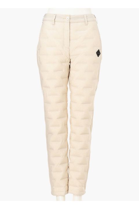 【25AW】【レディース】 WOMEN'S HYBRID DOWN PANTS / ストレッチタフタ ダイヤモンドロゴ ハイブリッドダウンパンツ (ベージュ)