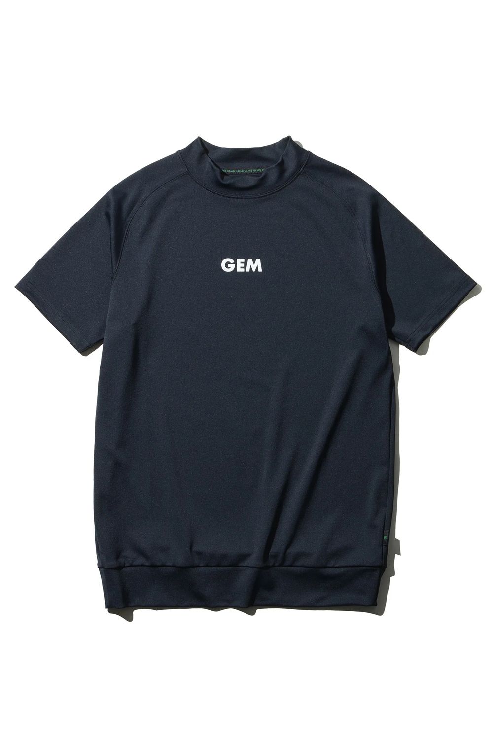 【26SS】 MOCK NECK HARF SLEEVE / モンキーデザインバックプリント モックネックTシャツ (ブラック)